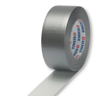 Berner Gewebeband silber 50mm x 50m