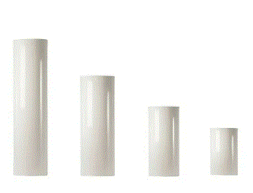 Bertrams Abgasrohr 130x25cm weiß